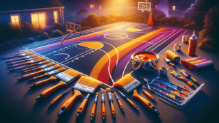 How to Paint Basketball Court Lines?